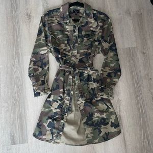 True religion camo denim dress